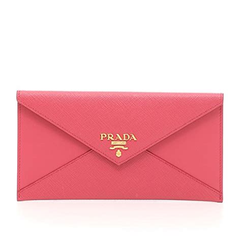 prada pink envelope clutch.